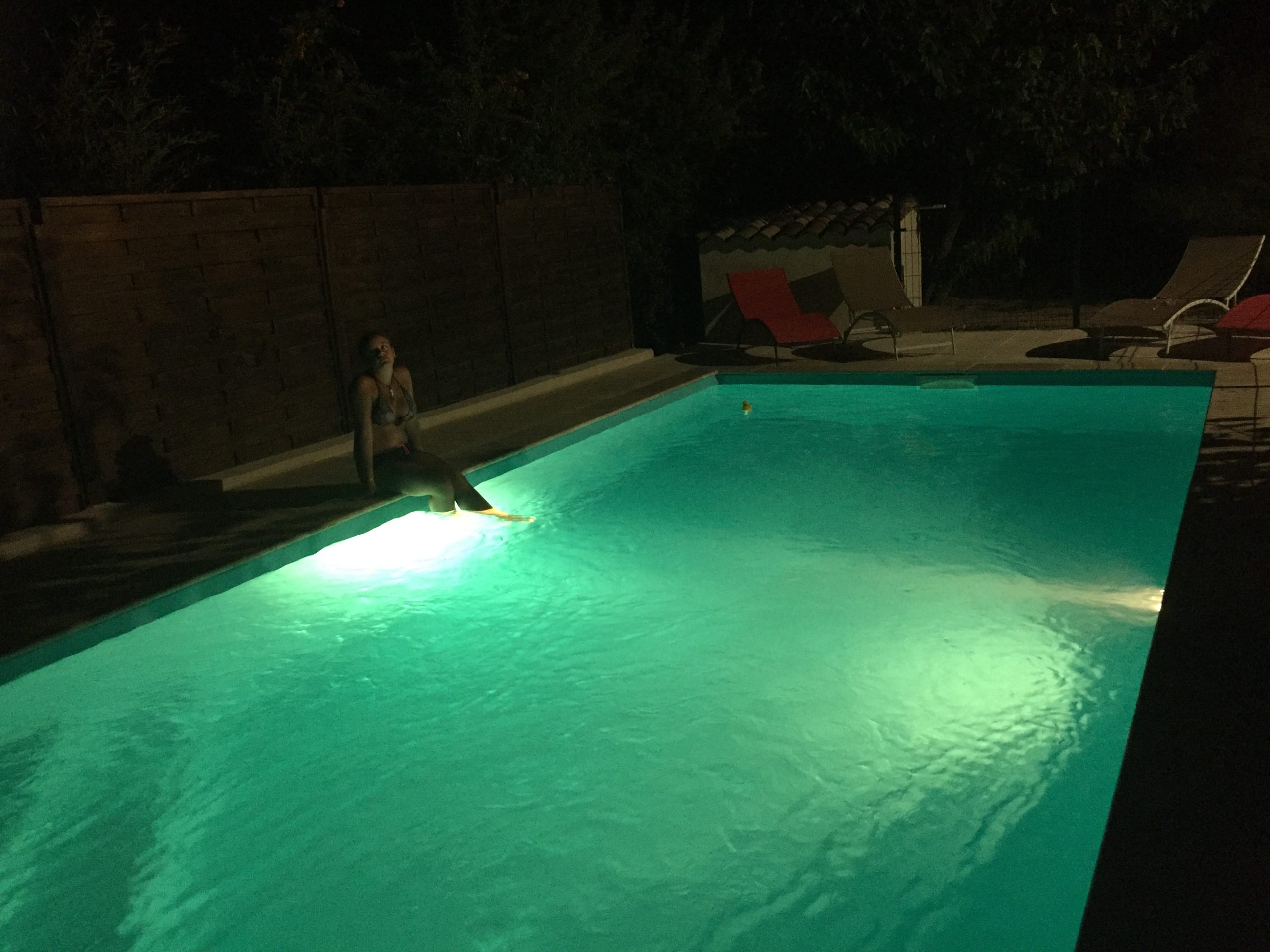 Vue Piscine de nuit